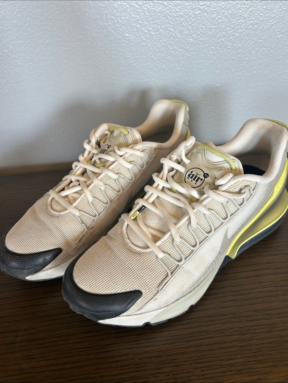 Nike Men’s Air Max Mesh Athletic Sneakers with Yellow Accents